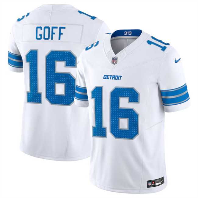 Men & Women & Youth Detroit Lions #16 Jared Goff White 2024 F.U.S.E. Vapor Limited Stitched Jersey->detroit lions->NFL Jersey